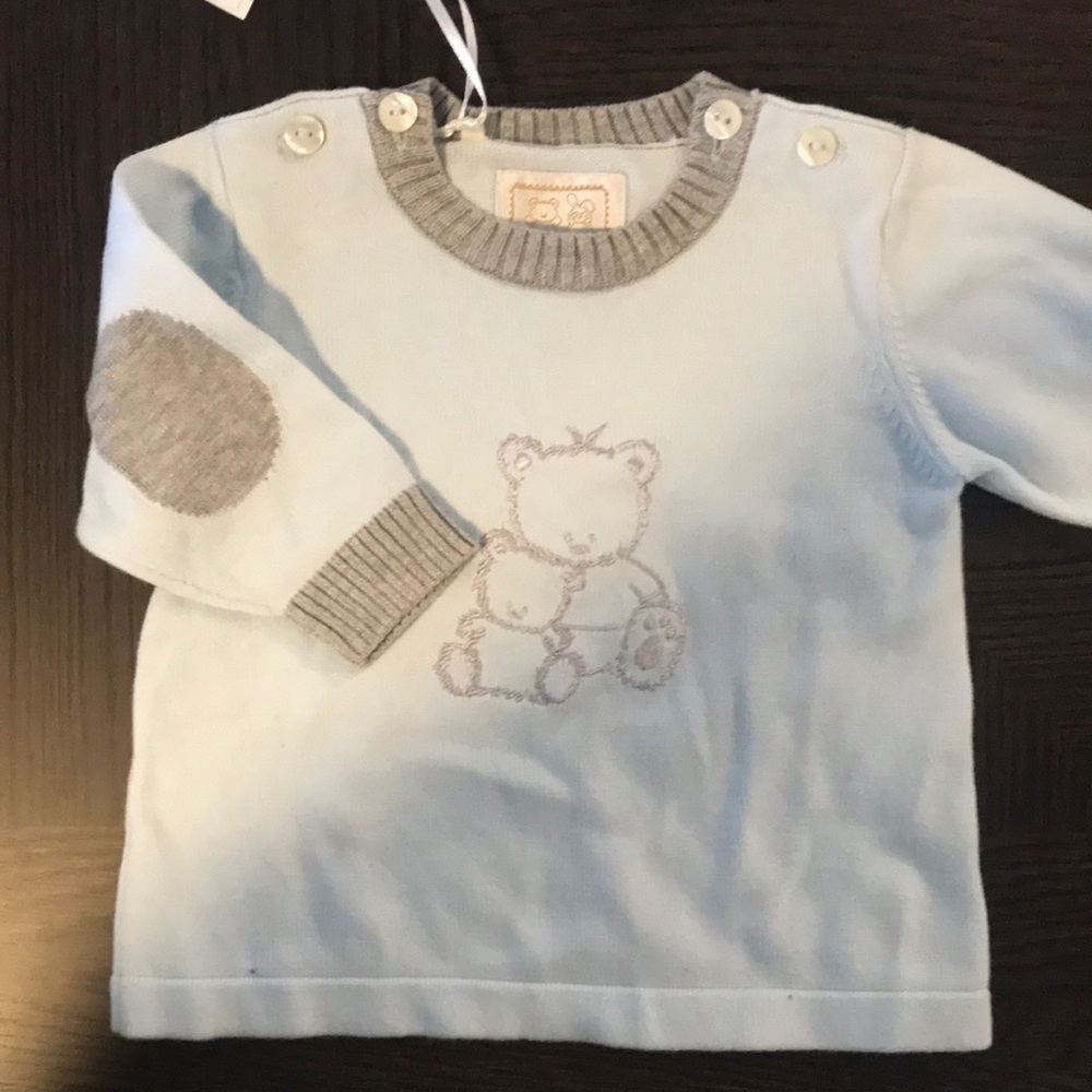 Baby Blue 3 month old Designer Sweater - great for boy or girl!
